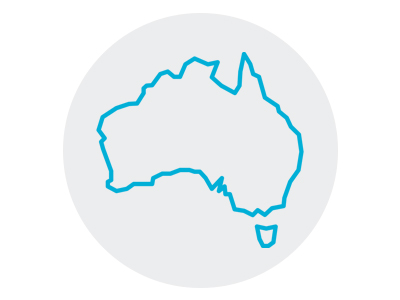 Australia map icon